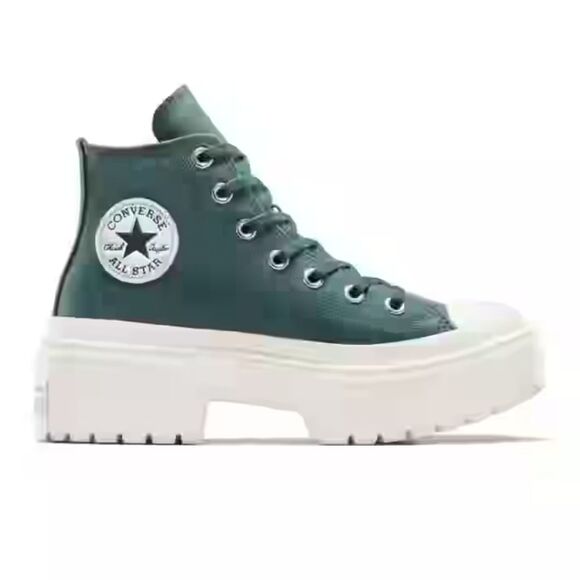 Women's Converse Chuck Taylor All Star Canvas Lugged Heel Platform Shoes - Picture 2 of 5